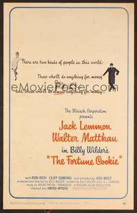 2t165 FORTUNE COOKIE WC '66 Jack Lemmon & Walter Matthau, directed by Billy Wilder!