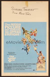 2t244 LOVED ONE WC '65 Jonathan Winters in the motion picture with something to offend everyone!