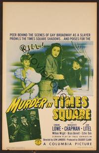 2t264 MURDER IN TIMES SQUARE WC '43 Edmund Lowe, Marguerite Chapman, Broadway's gripping mystery!