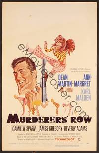 2t265 MURDERERS' ROW WC '66 art of spy Dean Martin as Matt Helm & sexy Ann-Margret by McGinnis!