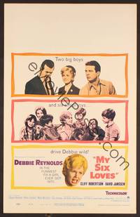 2t267 MY SIX LOVES WC '62 Debbie Reynolds in the funniest fix a girl ever got into!