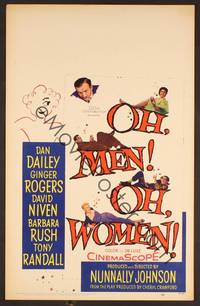 2t276 OH MEN OH WOMEN WC '57 Dan Dailey, Ginger Rogers, David Niven, Barbara Rush