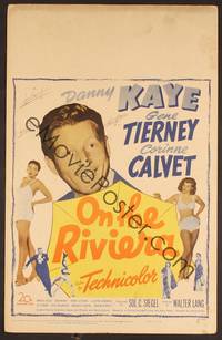 2t278 ON THE RIVIERA WC '51 Danny Kaye, sexy Gene Tierney & Corinne Calvet!
