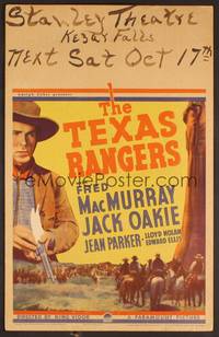 2t338 TEXAS RANGERS WC '36 Fred MacMurray, Jack Oakie, Jean Parker, directed by King Vidor!