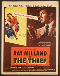 2t342 THIEF WC '52 Ray Milland & Rita Gam filmed entirely without any dialogue!