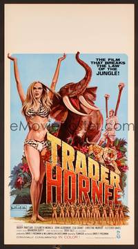 2t352 TRADER HORNEE WC '70 the film that breaks the law of the jungle, sexiest artwork!