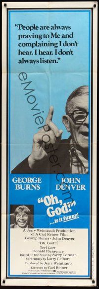 2t396 OH GOD 2 door panels '77 directed by Carl Reiner, wacky George Burns & John Denver!