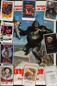 2v001 LOT OF 88 FOLDED ONE-SHEETS lot '65-'00 Andy Warhol's Dracula, King Kong, Flesh Gordon + more!
