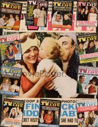 2v038 LOT OF 12 TV PICTURE LIFE MAGAZINES lot '71-'73 many Kennedy family members, Lawrence Welk