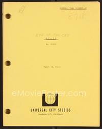 2v049 EYE OF THE CAT revised final draft script March 19, 1986, screenplay by Joseph Stefano!