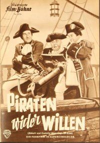 2v223 ABBOTT & COSTELLO MEET CAPTAIN KIDD German program '54 pirates Bud & Lou, Charles Laughton