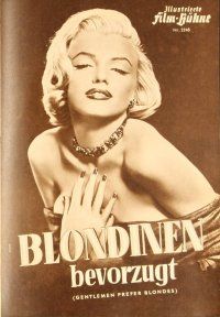 2v243 GENTLEMEN PREFER BLONDES German program '54 many different images of sexy Marilyn Monroe!