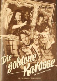 2v245 GOLDEN COACH German program '53 Jean Renoir's Le carrosse d'or starring Anna Magnani!
