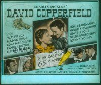 2v174 DAVID COPPERFIELD glass slide '35 W.C. Fields, Freddie Bartholomew & other top cast!