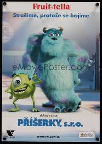 2w338 MONSTERS, INC. Czech 11x16 '01 best Disney & Pixar computer animated CGI cartoon!