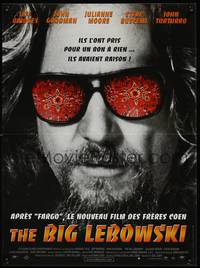 2w670 BIG LEBOWSKI French 15x21 '98 Coen Brothers cult classic, close-up of Jeff Bridges!