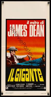 2w448 GIANT Italian locandina R83 James Dean, Elizabeth Taylor, directed by George Stevens!