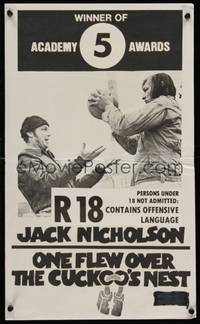 2w017 ONE FLEW OVER THE CUCKOO'S NEST New Zealand '75 Jack Nicholson & Will Sampson play ball!