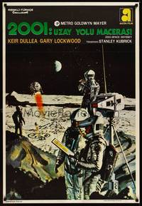 2w085 2001: A SPACE ODYSSEY Turkish '68 Stanley Kubrick, cool different space artwork!