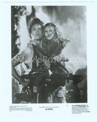 2x155 ALIENS 8x10 still '86 James Cameron, classic image of Sigourney Weaver holding Carrie Henn!