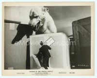 2x164 ATTACK OF THE PUPPET PEOPLE 8x10 still '58 great FX image of tiny man hiding from angry dog!