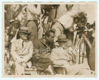 2x191 BLACK PIRATE deluxe candid 8x10 still '26 Douglas Fairbanks in costume on set by camera!