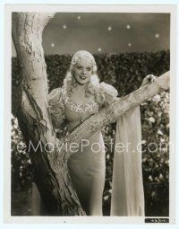 2x258 GEORGE WHITE'S 1935 SCANDALS 8x10 still '35 great c/u of Alice Faye by tree in royal costume!