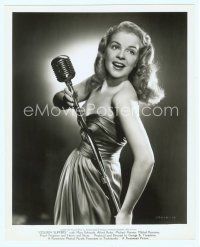 2x265 GOLDEN SLIPPERS 8x10 still '46 sexiest Mary Edwards holding microphone by Bud Fraker!