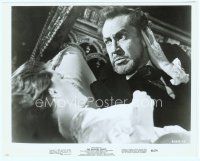 2x283 HAUNTED PALACE 8x10 still '63 romantic close up of crazed Vincent Price & sexy Debra Paget!