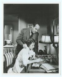 2x292 HUMAN DESIRE 8x10 still '54 close up of Broderick Crawford forcing Gloria Grahame to sign!