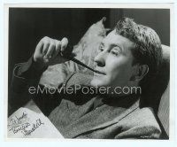 2x036 MINE OWN EXECUTIONER signed 8x10 still '48 by Burgess Meredith, who's smoking his pipe!