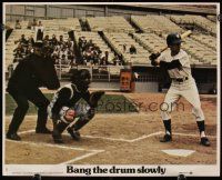 2x071 BANG THE DRUM SLOWLY color 8x10 #5 '73 Robert De Niro in full catcher's gear behind home plate