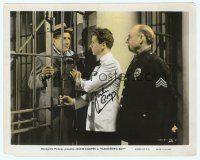 2x060 GANGSTER'S BOY signed color 8x10 still '38 by Jackie Cooper, Robert Warwick behind bars!