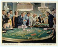 2x099 HONEYMOON MACHINE color 8x10 still '61 Steve McQueen & Hutton win a fortune at roulette!