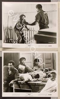 2y701 RIOT 2 8x10 stills '69 Jim Brown escapes from jail, ugliest prison riot in history!