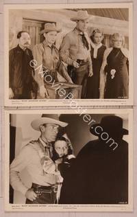 2y702 ROCKY MOUNTAIN MYSTERY 2 8x10 stills '35 images of cowboy Randolph Scott, Ann Sheridan!