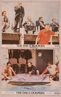 2y117 DAY OF THE DOLPHIN 2 8x10 mini LCs '73 George C. Scott & Trish Van Devere, Mike Nichols