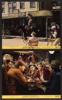 2y119 HEARTS OF THE WEST 2 color 8x10 stills '75 Hollywood cowboy Jeff Bridges, Andy Griffith!