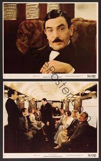 2y126 MURDER ON THE ORIENT EXPRESS 2 color 8x10 stills '74 Agatha Christie, Albert Finney!