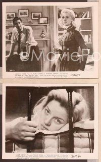 2y383 BLONDE SINNER 4 8x10 stills '56 images of sexy bad girl Diana Dors, close up & with drink!