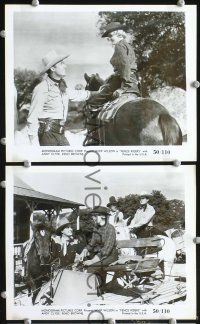 2y551 FENCE RIDERS 3 8x10 stills '50 cowboys Whip Wilson & Andy Clyde with pretty Reno Browne!