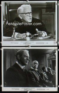2y579 JUDGMENT AT NUREMBERG 3 8x10 stills '61 great images of Burt Lancaster & Spencer Tracy!