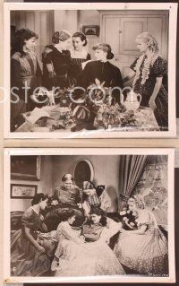 2y325 LITTLE WOMEN 5 8x10 stills '33 Louisa May Alcott, Katharine Hepburn, Joan Bennett!