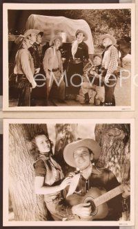 2y453 MOONLIGHT ON THE RANGE 4 8x10 stills '37 singing cowboy Fred Scott, Lois January!