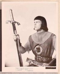 2y345 PRINCE VALIANT 5 8x10 stills '54 Robert Wagner in medieval outfit w/sword!