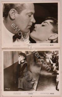 2y704 SABRINA 3 8x10 stills R65 romantic close-ups of Audrey Hepburn & William Holden!