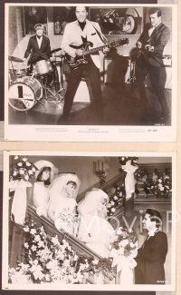 2y495 SPINOUT 4 8x10 stills '66 great images of Elvis performing & with three brides!