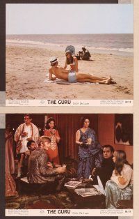 2y030 GURU 8 color 8x10 stills '69 James Ivory, Ismail Merchant, Ruth Prawer Jhabvala