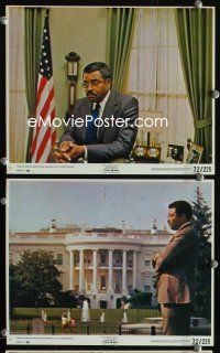 2y034 MAN 8 8x10 mini LCs '72 James Earl Jones as the 1st pretend black U.S. President, Rod Serling
