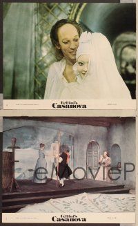 2y085 FELLINI'S CASANOVA 4 color 8x10 stills '77 creepy Donald Sutherland, Tina Aumont!